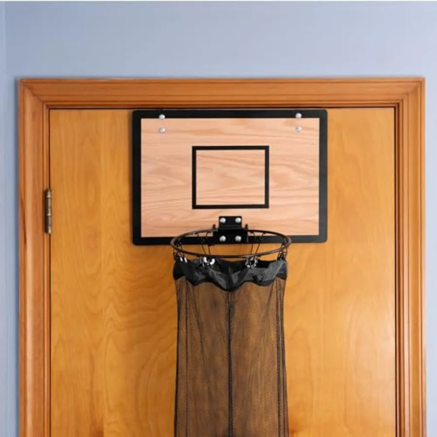 Swoosh & Co. Premium Wooden Basketball Hamper