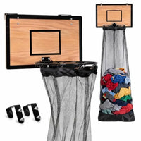 Swoosh & Co. Premium Wooden Basketball Hamper